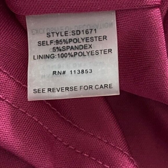 Sugar Lips Cut Out Raspberry Mini Dress Size Medium NWT - Picture 8 of 9